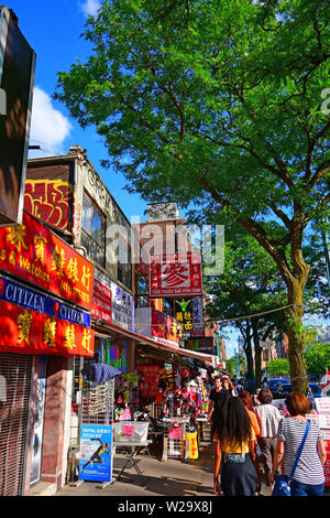 Street scenes from Chinatown in downtown Toronto, Ontario, Canada Stock Photo