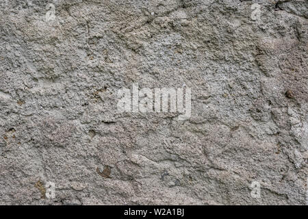 Gray Rough Plastered Concrete Wall Background Texture Detail. Stock Photo
