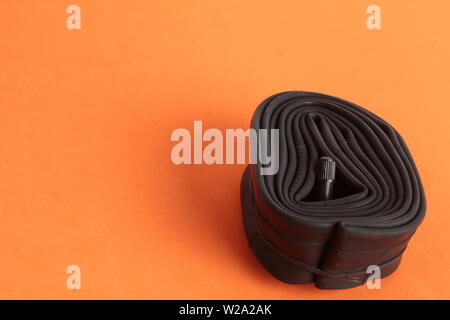bicycle wheel camera in colorful background Stock Photo