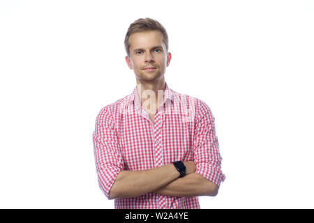Closeup portrait of handsome man Stock Photo