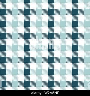 Light Blue and Grey Gingham pattern. Texture from for - plaid, tablecloths, clothes, shirts, dresses, paper, bedding, blankets, quilts and other texti Stock Vector