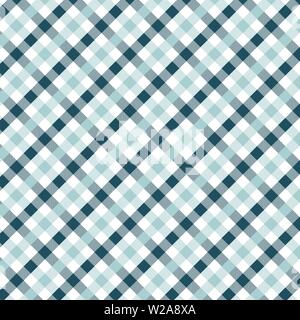 Light Blue and Grey Gingham pattern. Texture from for - plaid, tablecloths, clothes, shirts, dresses, paper, bedding, blankets, quilts and other texti Stock Vector