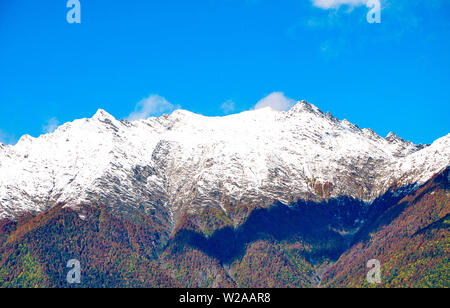 High mountains of the Caucasus in Sochi Stock Photo