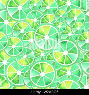 Seamless lime pattern in green colors surface Stock Photo