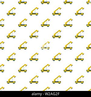 Engineering crane pattern seamless vector repeat for any web design Stock Vector