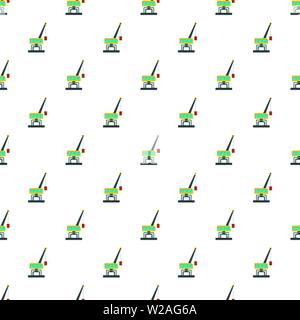 Weight crane pattern seamless vector repeat for any web design Stock Vector