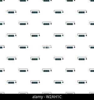 Power outlet pattern seamless vector repeat for any web design Stock Vector