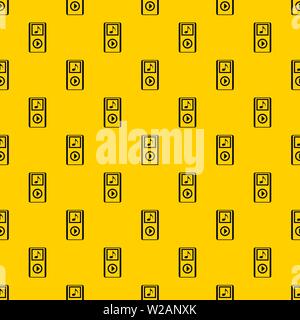 Mini MP3 portable player pattern vector Stock Vector