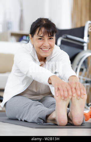 patient recovering in hospital after injury trauma Stock Photo