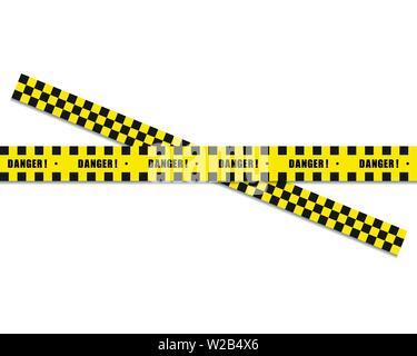 restricted area banner template. ribbon label sticker. sign Stock ...
