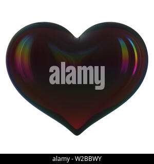 Bad Black Heart Shape Symbol Translucent Glossy Toxic Love Stock Photo -  Download Image Now - iStock