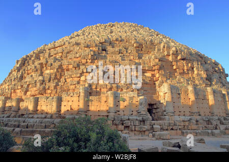 So-called Christian's tomb, Mausoleum of Mauretania kings (2nd century BC), Tipaza, Tipaza Province, Algeria Stock Photo