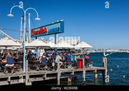 Australia, Western Australia, Freemantle, Fishing Boat Harbour Stock Photo