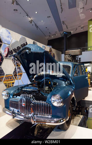 Australia, Australian Capital Territory, ACT, Canberra, National Museum of Australia, 1948 Holden FJ, prototype Number One, first Australian car Stock Photo