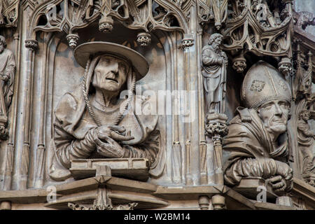 Pilgram's Pulpit, St. Stephen's Cathedral, Vienna, Austria, Central Europe Stock Photo