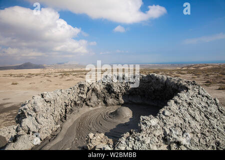 Azerbaijan, Gobustan, Gobustan National Park, Mud volcanoes Stock Photo