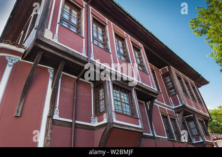 Bulgaria, Southern Mountains, Plovdiv, Old Plovdiv, Hindlian House, former home of wealthy 19th century merchant Stepan Hindlian, exterior Stock Photo