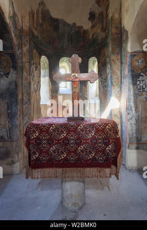 Bulgaria, Southern Mountains, Asenovgrad, Asenovgrad Fortress, church interior Stock Photo