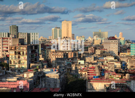 Skyline of Centro Habana, Havana, Cuba Stock Photo