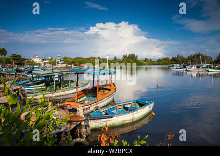 Cuba, Cienfuegos, Punta Gorda, Laguna del Cura Stock Photo