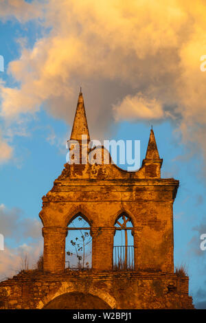 Cuba, Trinidad, Ermita de Nuestra de la Candelaria de la Popa an 18th Century church now in ruins - It was once part of a Spanish military hospital but was hit by a cyclone and sustained serious damage. Stock Photo