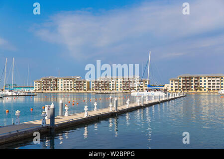 Cuba, Varadero, View of Marina and Melia Marina Varadero Hotel Stock Photo