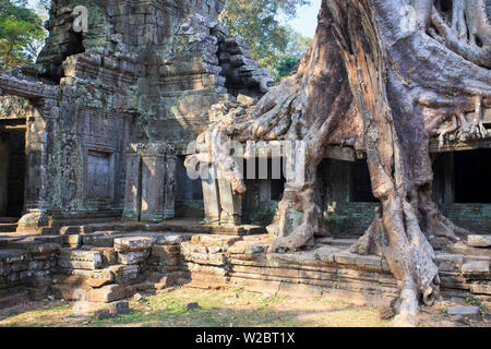 Cambodia, Temples of Angkor (UNESCO site), Preah Khan Temple Stock Photo