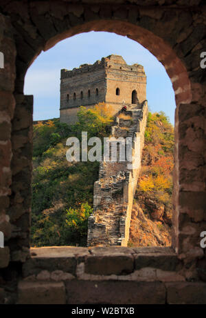 Great Wall of China, Gubeikou, Miyun, nr. Beijing, China Stock Photo