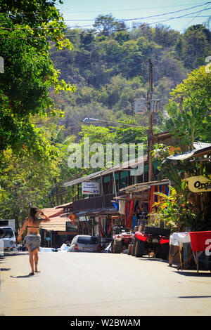 Costa Rica, Guanacaste, Nicoya Peninsula, Montezuma, town center Stock Photo