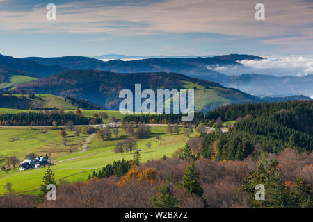 Germany, Baden-Wurttemburg, Black Forest, Schauinsland mountain, mountain landscape, autumn Stock Photo