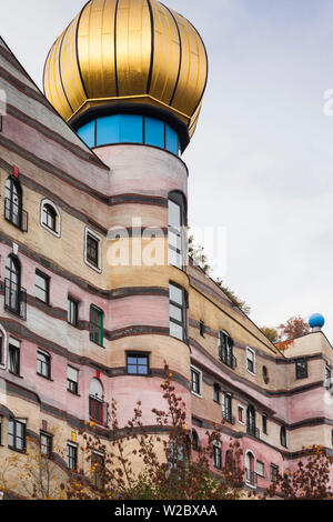 Germany, Hesse, Darmstadt, Waldspirale Residential Complex, designed by Austrian artist Friedensreich Hundertwasser, exterior Stock Photo