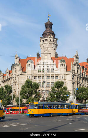 New city hall (Neues Rathaus), Leipzig, Saxony, Germany Stock Photo