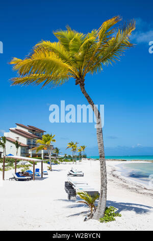 Dominican Republic, Punta Cana, Cap Cana, Beach at Also del Mar resort Stock Photo