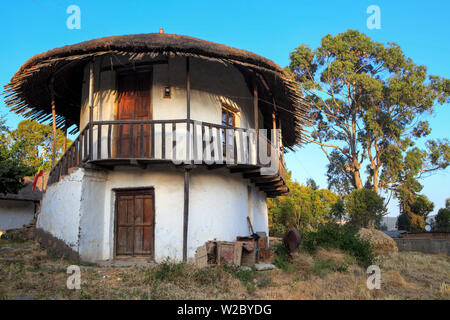 Menelik II 'palace' (1880s) on the Mount Entoto, near Addis Ababa, Ethiopia Stock Photo