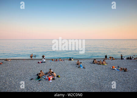 Nice beach, French Riviera, Alpes-Maritimes, France Stock Photo - Alamy