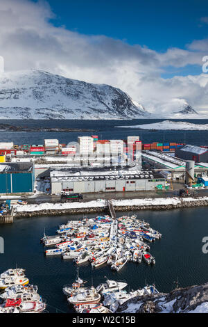 Greenland, Nuuk, commercial port Stock Photo