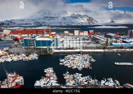 Greenland, Nuuk, commercial port Stock Photo