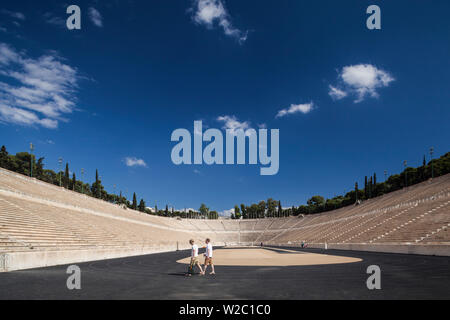 Greece, Athens, the Panathenaic Stadium, home of the first modern Olympic Games in 1896 Stock Photo