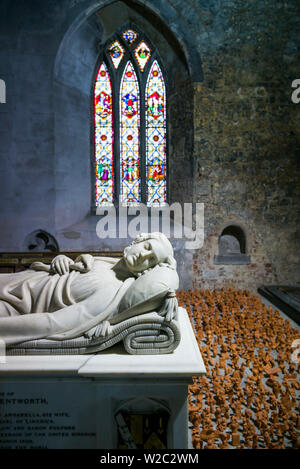 Ireland, County Limerick, Limerick City, St. Mary's Cathedral, tomb of Lord Glenworth Stock Photo