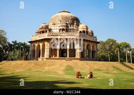 India, Delhi, new Delhi, Lodi Garden, Mohammed Shah's Tomb Stock Photo