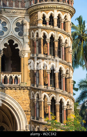 India, Maharashtra, Mumbai, Fort area, University of Mumbai, designed by Gilbert Scott who designed Londonâ€™s St Pancras train station Stock Photo