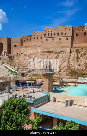Iraq, Kurdistan, Erbil, The Citadel - claimed to be the oldest ...