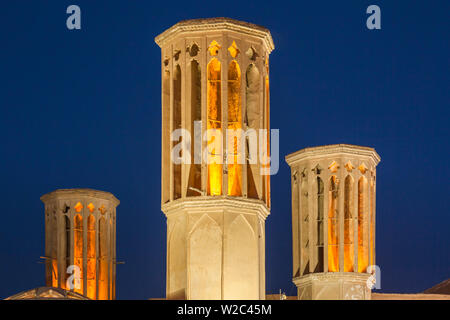 Iran, Central Iran, Yazd, traditional badgirs, wind towers Stock Photo