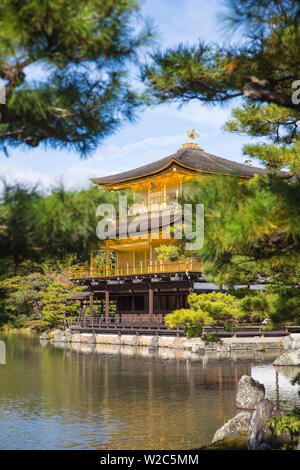 Japan, Honshu Island, Kyoto. Kinkaku-ji (Temple of the Golden Pavilion ...