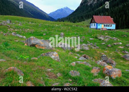 Altyn Arashan valley, Issyk Kul oblast, Kyrgyzstan Stock Photo
