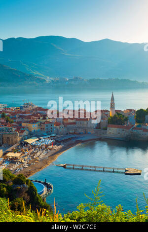 Montenegro, Budva, Old Town, Stari Grad Stock Photo