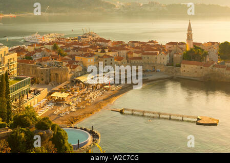 Montenegro, Budva, Old Town, Stari Grad Stock Photo