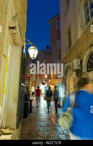 Montenegro, Budva, Old Town, Stari Grad Stock Photo