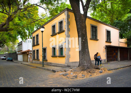 Mexico, Mexico City, Coyoacan, Place Of The Coyotes, Historic Neighborhood, Residential District Stock Photo