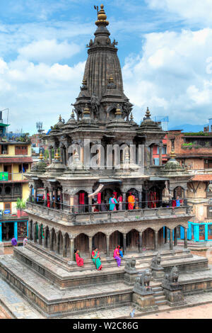 Krishna temple, Durbar Square, Patan, Lalitpur, Nepal Stock Photo